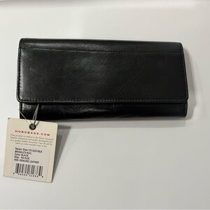 NWT HOBO Classic Black Leather Wallet